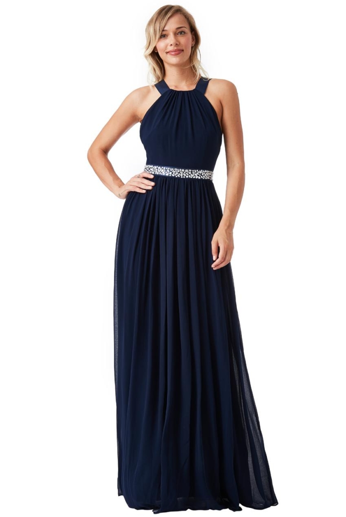 αέρινο fairytale maxi φόρεμα navy Aurora