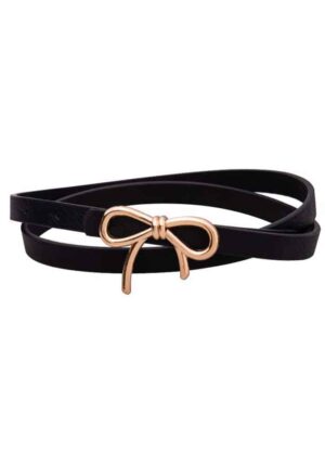 vintage cute ζώνη small bow σε μαύρο