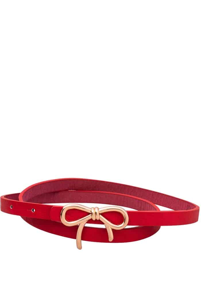 vintage cute ζώνη small bow σε κόκκινο
