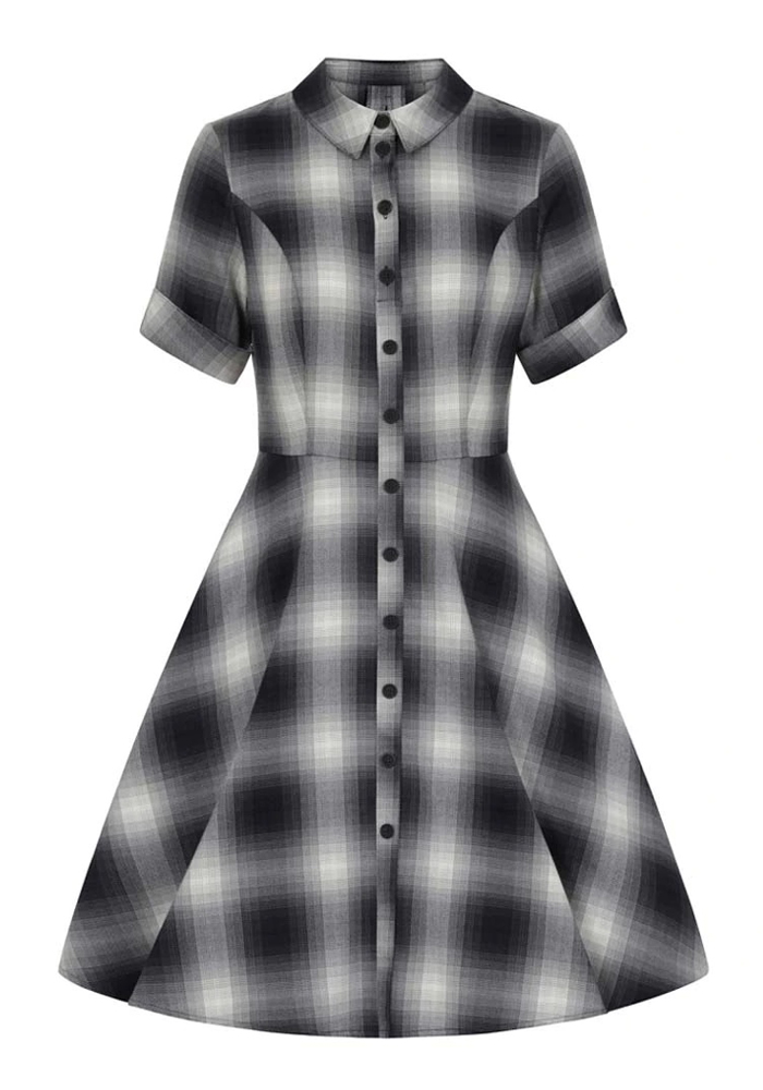 alternative 90s grunge καρώ tartan φόρεμα Eddys