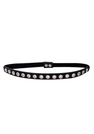 ελαστικό ζωνάκι hexagon stud strass