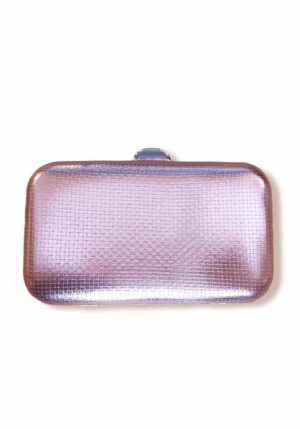glam glossy rose gold τσαντάκι Kika