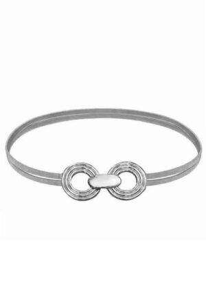 double elastic ζώνη Melody silver