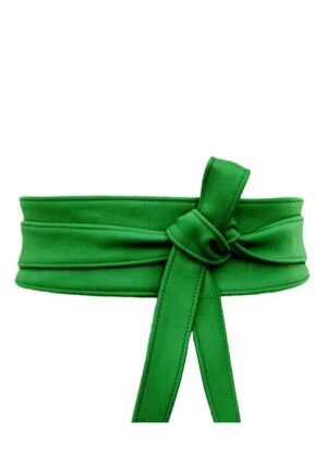 japanese ζώνη Obi από δερματίνη σε grass green