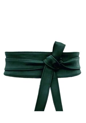 japanese ζώνη Obi από δερματίνη σε forest green
