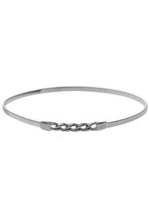 silver metal elastic belt Vana