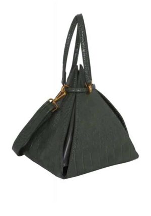 vintage pyramid croco τσάντα statement