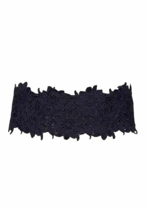 romantic lace belt black