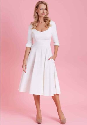 vintage bridal λευκό φόρεμα Scarlette
