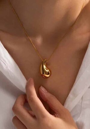 κολιέ ατσάλι Stagona gold