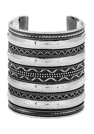 boho χειροποίητο βραχιόλι antique Marakes silver