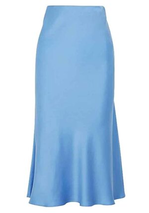 must have σατέν φούστα Julienne σιέλ