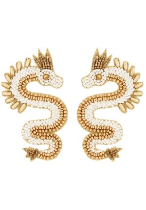 boho σκουλαρίκια Dragons white