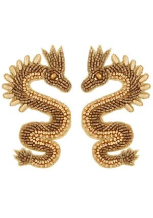 boho σκουλαρίκια Dragons gold