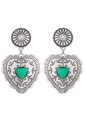 boho vintage σκουλαρίκια Heart