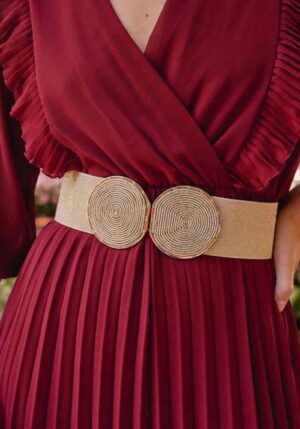 glam lurex ελαστική ζώνη Sia gold
