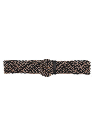 boho ζώνη δίχρωμη Braid black