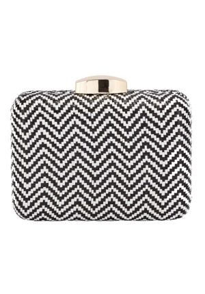 boho τσαντάκι clutch ψάθινη πλέξη