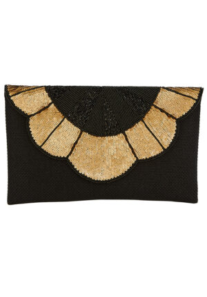 boho luxe τσάντα φάκελος Mina black