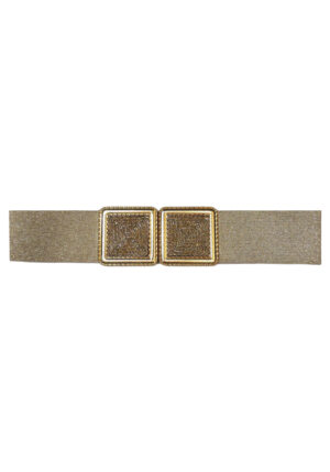 glam lurex ελαστική ζώνη Square gold