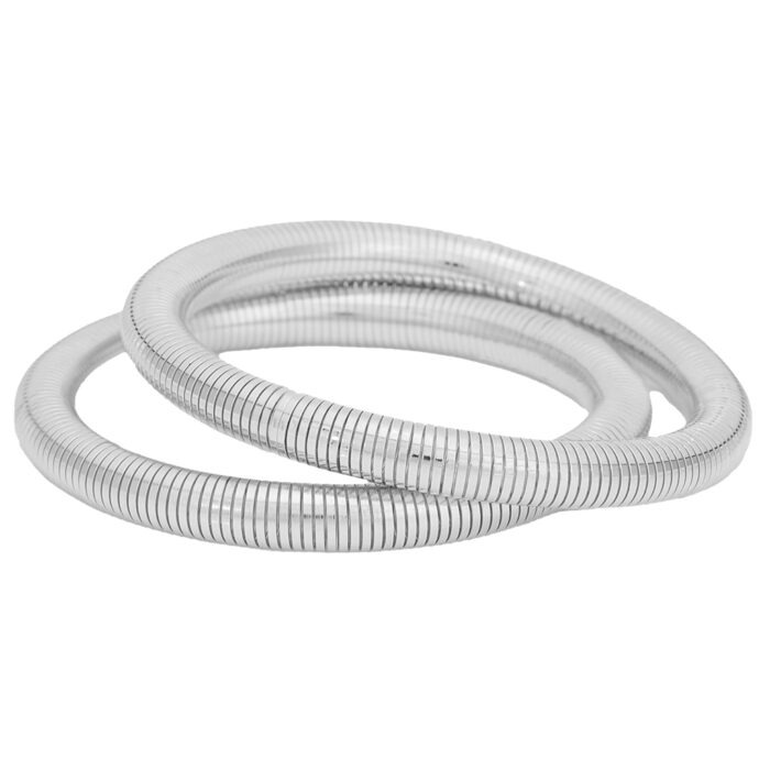 σετ βραχιόλια μεταλλικά Elastica 2 ασημί