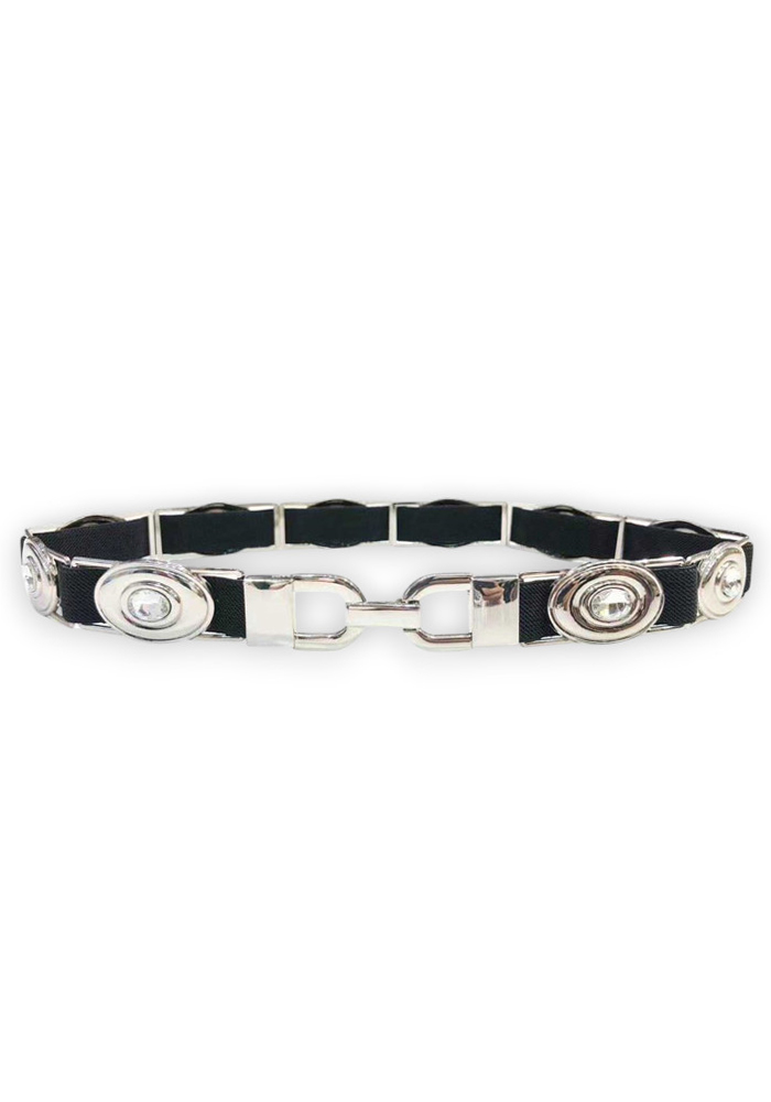 μεταλλική ελαστική ζώνη Florence black/silver