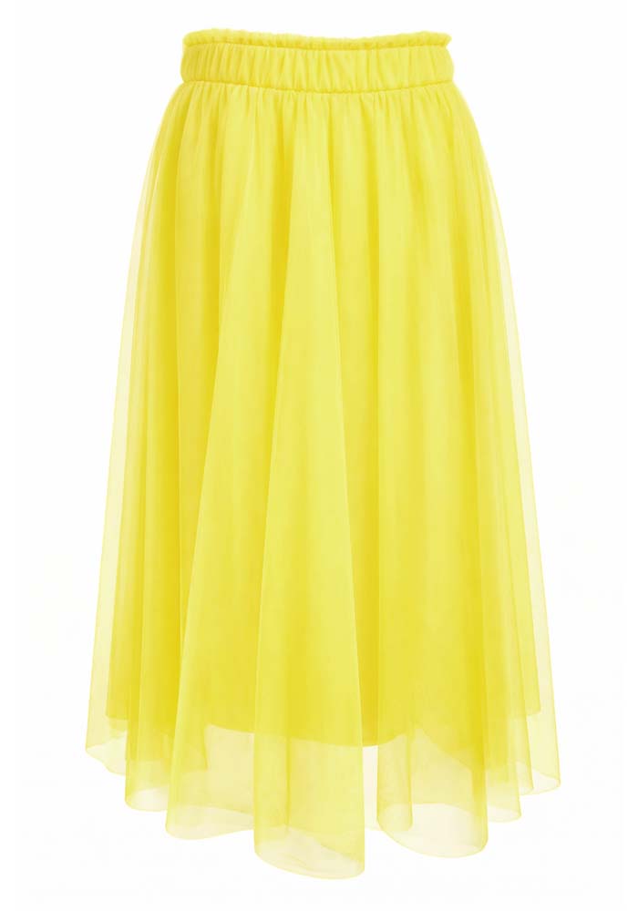 PerfectDress.gr φούστα tutu τούλι Poeme κίτρινο
