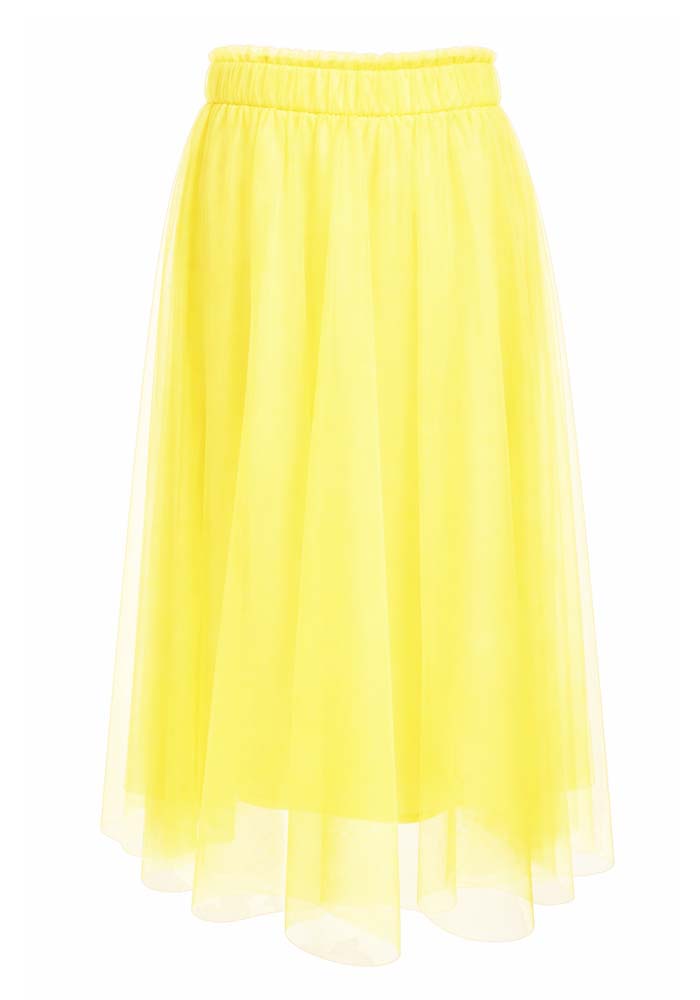 φούστα tutu τούλι Poeme κίτρινο