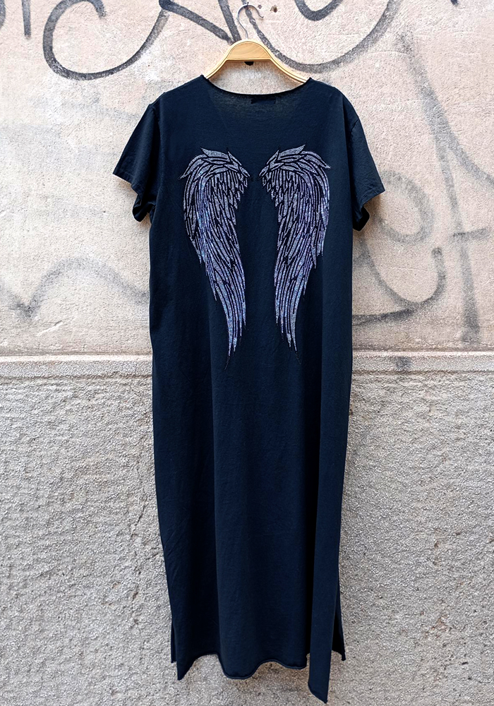 casual φόρεμα Angel μαύρο