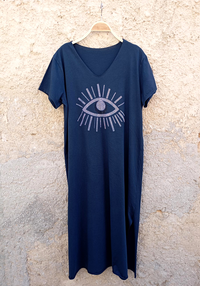 casual φόρεμα Eye μπλε navy