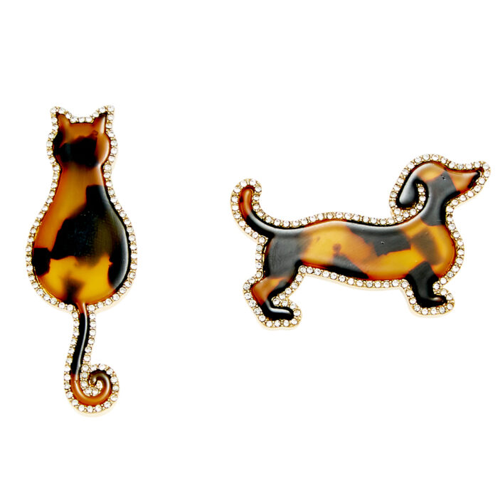 καρφίτσα ταρταρούγα retro cat & dog