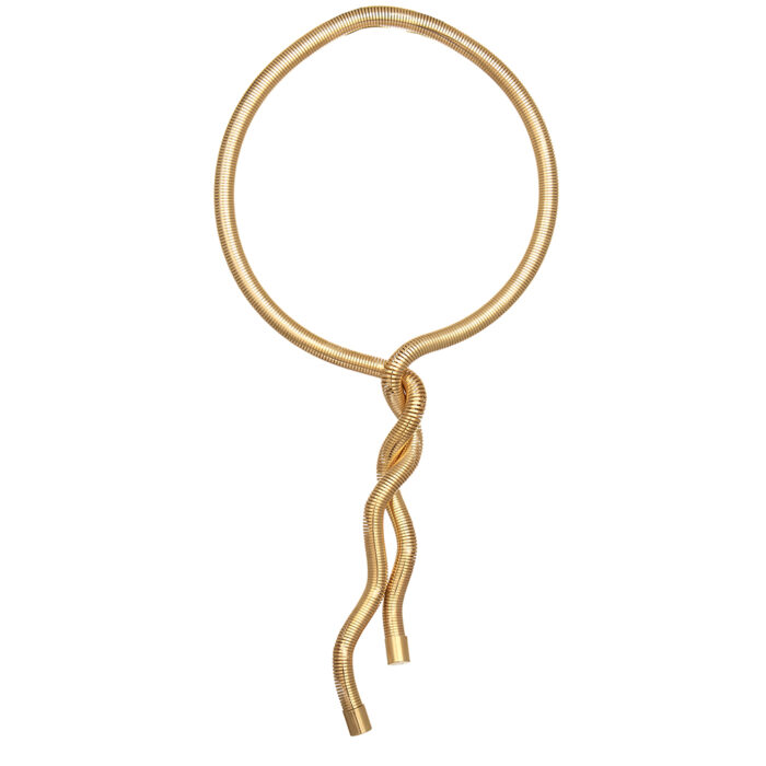 κολιέ μεταλλικό Spiral χρυσό
