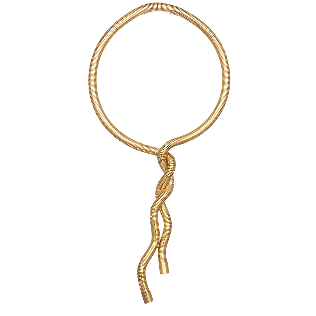 κολιέ μεταλλικό Spiral χρυσό