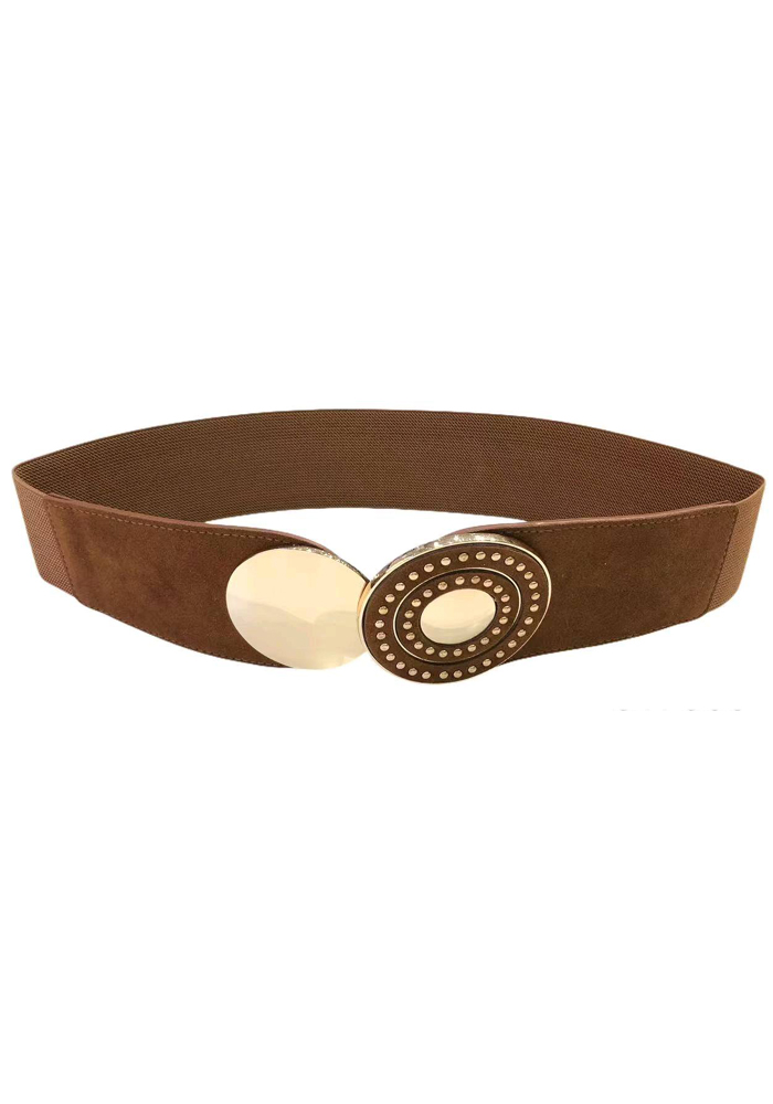 boho chic ελαστική suede ζώνη Beta ταμπά