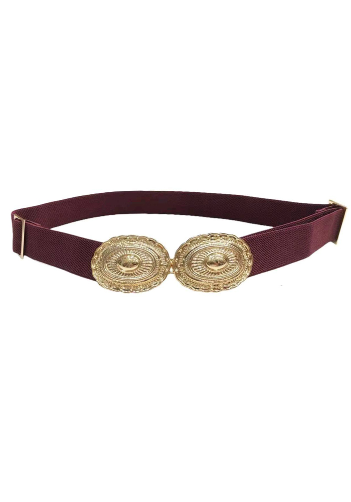 boho διπλή ελαστική ζώνη Adjust μπορντώ