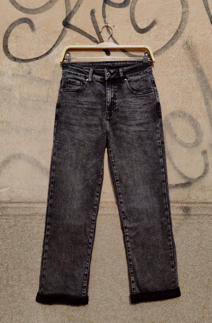 ελαστικό stonewashed ανθρακί τζην παντελόνι Stone