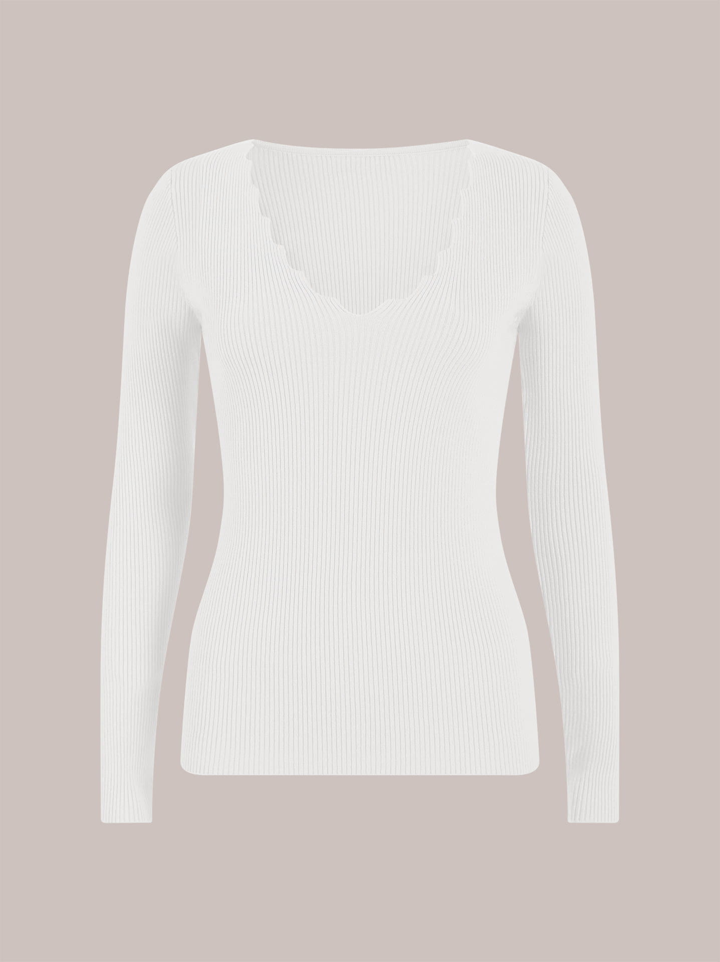 chic rib πλεκτό Scale εκρου