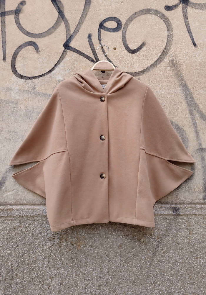 vintage 60s κάπα τσόχα Piccadilly μπεζ