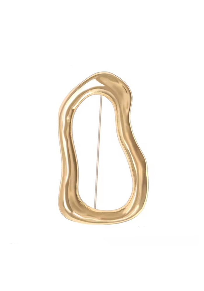 minimal μεταλλική καρφίτσα Surreal χρυσό