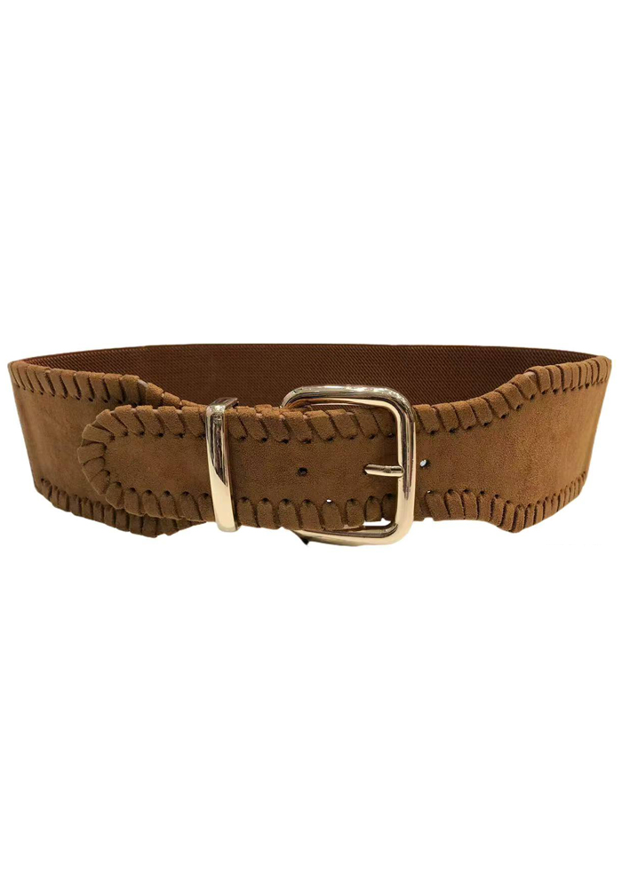 bοho suede φαρδιά ζώνη Virginia ταμπά