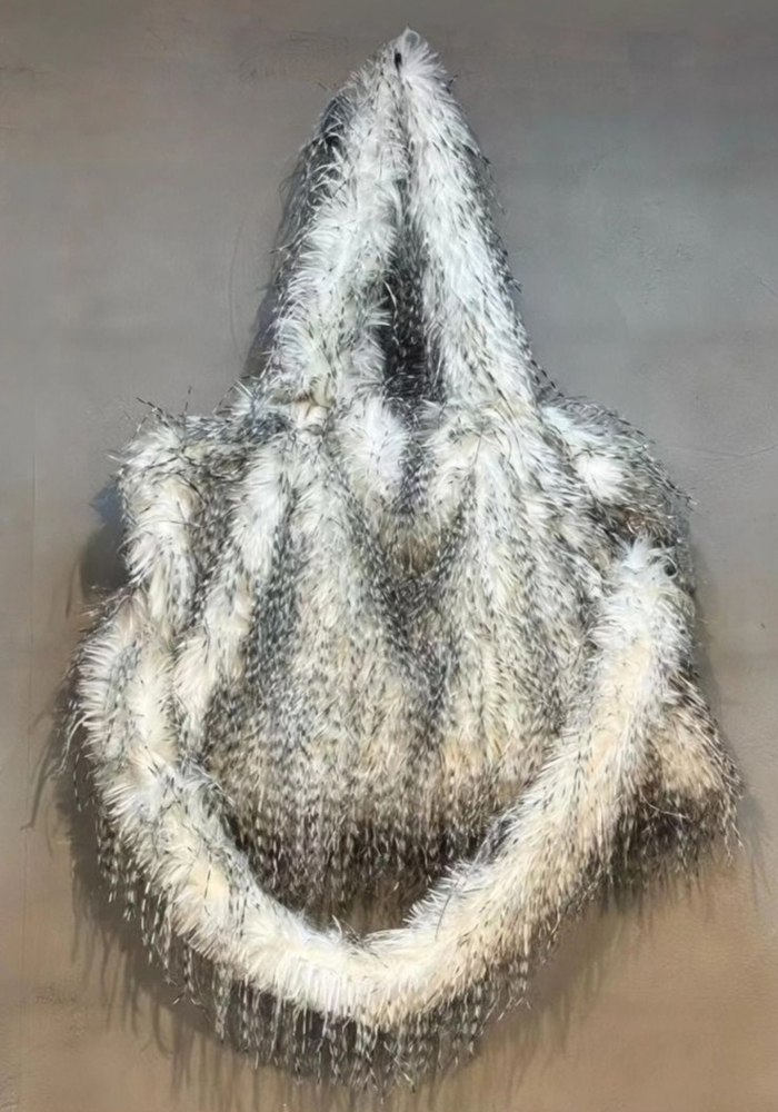 oversized faux fur τσάντα Struzzo