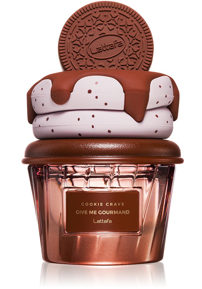 Άρωμα Latafa Cookie Crave – μπουκάλι σε σχήμα sandwich cookie με σοκολάτα, Eau de Parfum 75ml