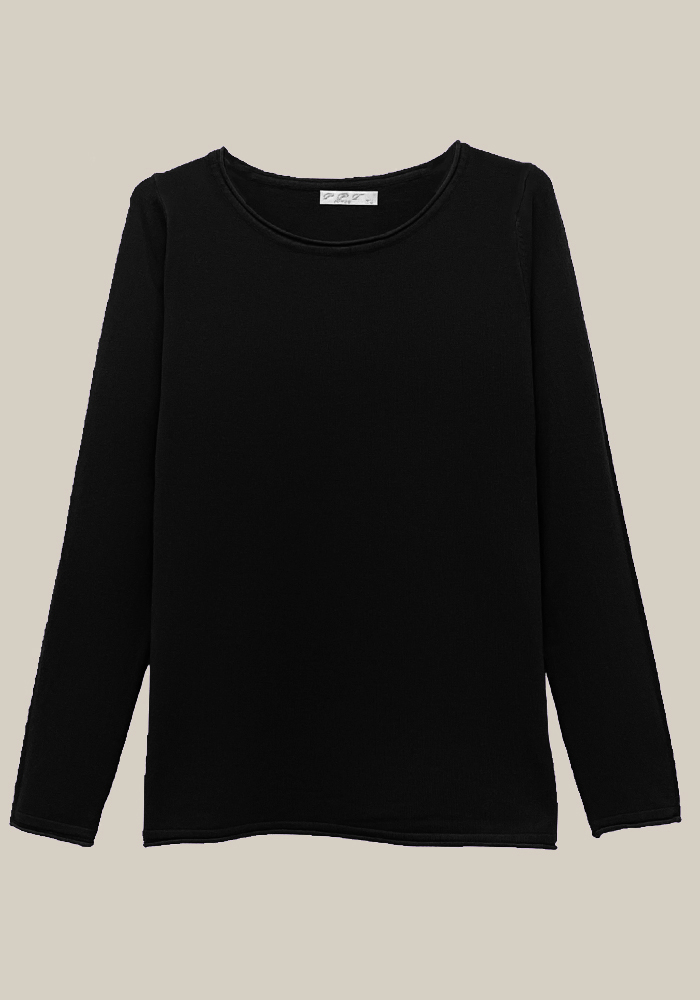 basic απλό πλεκτό Terry μαύρο