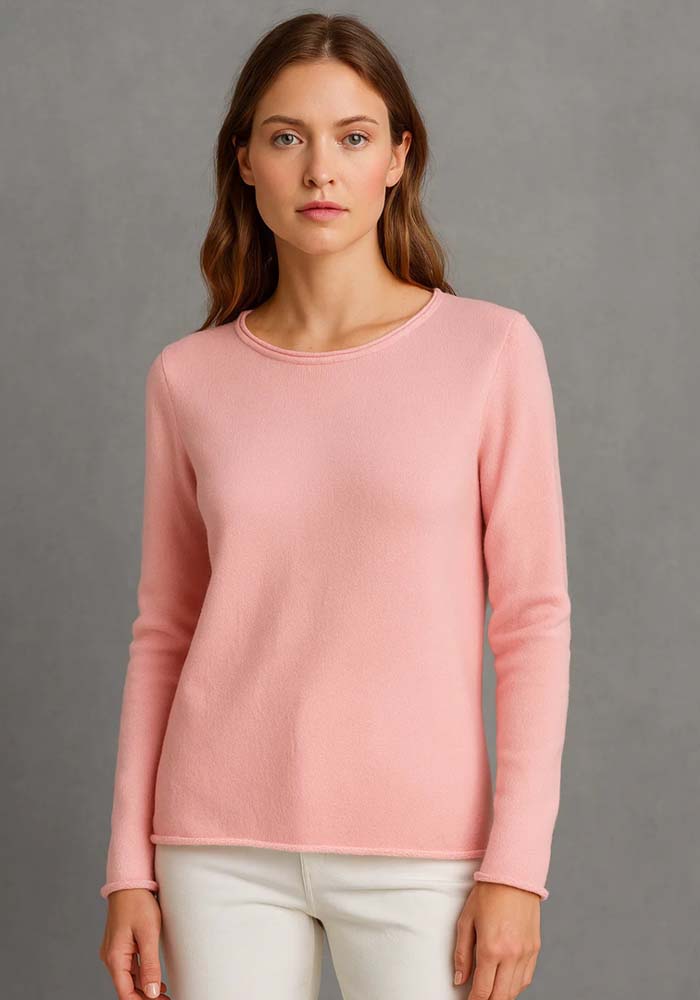 basic απλό πλεκτό Terry ροζ