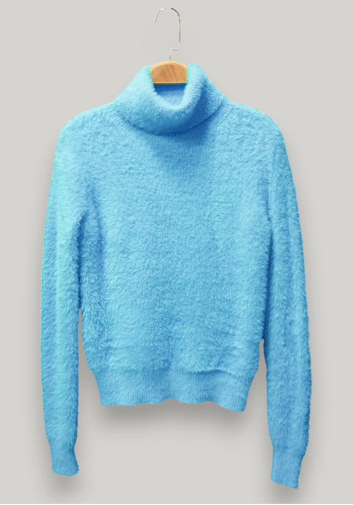 soft πλεκτό ζιβάγκο Silicon σιέλ