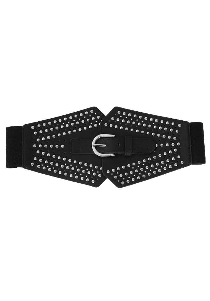 ελαστική ζώνη με τρουκ Janis ασημί