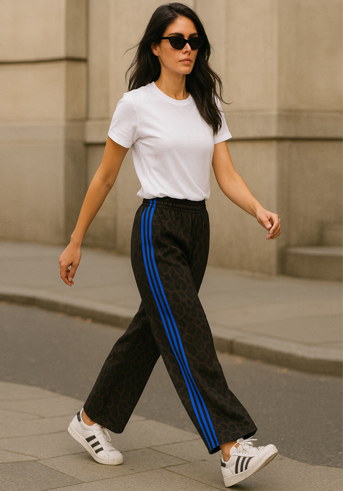 φόρμα λεοπάρ με ρίγα Sporty ρουά