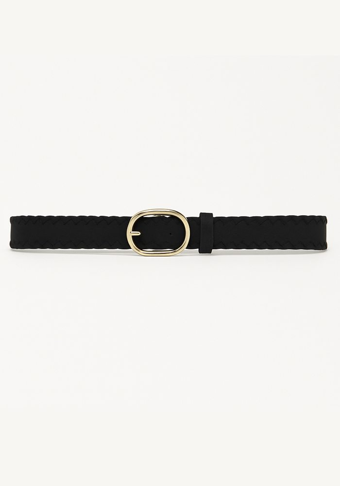 boho πλεκτή ζώνη Tennessee μαύρο