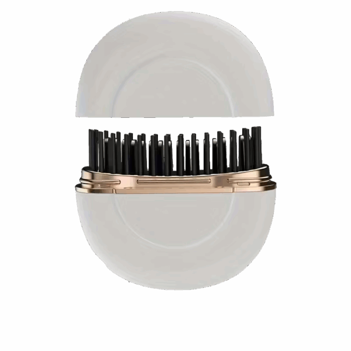 viral ασύρματη φορητή χτένα ισιώματος Rapunzel λευκό