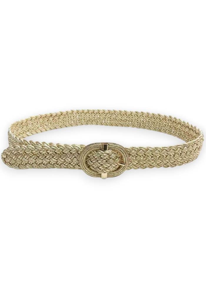 lurex πλεκτή ελαστική ζώνη Leslie χρυσό